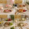 Etagere 2 Stufen Beige Ø30 cm Metall Kuchenetagere Cupcake Produktbild-Vorschau 7