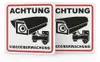 Lot de 2 panneaux Mucola « Attention, vidéosurveillance » Voir les images du produit 1