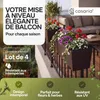 4x Bac à fleurs 11 litres support de montage intérieur Voir les images du produit 2