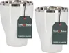 KOTARBAU® Lot de 2 pots de fleurs ronds Haut Céramique Voir les images du produit 1