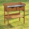 Pflanztisch Gärtnertisch Holz braun 80x45x86 cm Produktbild-Vorschau 2