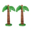 Relaxdays aufblasbare Palme, 2er Set, Partydeko, Pool & Produktbild-Vorschau 1