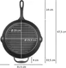 BBQ-Toro Gusseisen Bratpfanne | Ø 29 cm | Mit Griff, Stiel Produktbild-Vorschau 4