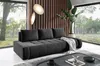 Velours 3-Sitzer Sofa DRACO, Polstercouch mit Bettfunktion Produktbild-Vorschau 1