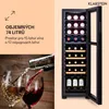 Klarstein Bovella 27 Duo+ vinotéka, 2 zóny, 74l, 27 lahví Náhled obrázku produktu 3
