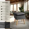 TecTake 403976, Šedá, Polyester, MDF Náhled obrázku produktu 2