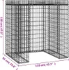 vidaXL Gabionový box na odpadky 110x91x120 cm Pozinkované Náhled obrázku produktu 5