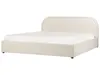 BELIANI Polsterbett Hellbeige Bouclé Bettrahmen mit Produktbild-Vorschau 5