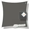 hanse Sonnensegel HDPE Quadrat 2x2m Graphit Produktbild-Vorschau 1
