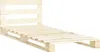 A wooden pallet bed frame with a headboard, shown against a white background. Náhľad obrázku produktu