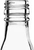 Close-up of the top of a clear glass bottle, showing the threaded neck for a screw cap. Produktbild-Vorschau