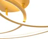 Deckenleuchte Gold 78 cm inkl  LED 3 Stufen Dimmbar Rowin Produktbild-Vorschau 6