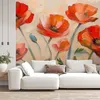 Vlies fototapete Blumen Natur Mohnblumen 150x105 cm Feeby Produktbild-Vorschau 2