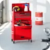 Vozík na nářadí s 10 přihrádkami - červený Náhled obrázku produktu 9