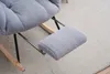 Grau Teddy Plüsch Lounge-Sessel Babyschaukelstuhl Ruhestuhl Produktbild-Vorschau 9