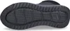 The image shows the sole of a black Skechers boot. Voir les images du produit