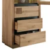 Highboard 65 cm breit in Eiche massiv geölt WINCHESTER-69 Produktbild-Vorschau 6