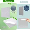 Tutmyrea self-adhesive light gray acoustic panels compared to others, showing higher density and a peel-off backing Produktbild-Vorschau
