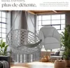 Fauteuil suspendu Samira - gris Voir les images du produit 7