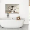 MuchoWow© Wanddeko 90x60 cm - Badezimmer Bilder Esel, Produktbild-Vorschau 4
