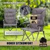 BigDean Bequemer Campingstuhl faltbar Rückenlehne Produktbild-Vorschau 3