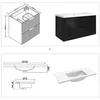 Waschtisch mit Unterschrank 100cm RIVA Badmöbel Set Produktbild-Vorschau 6