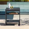 Cucina da esterno modulare in acciaio 2 ripiani, 80cm, Nero Anteprima dell’immagine prodotto 2