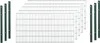 10m Stabmattenzaun Set grün Höhe 100 cm - 5 Matten & 6 Produktbild-Vorschau 3