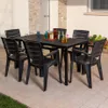 Outdoor-Essset mit rechteckigem Tisch 156x78 cm und 6 Produktbild-Vorschau 2