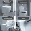 VILSTEIN Hänge WC Spülrandlos I Wand WC I Tiefspüler I Produktbild-Vorschau 3