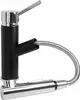 A black and chrome kitchen faucet with a pull-out spray hose. Náhled obrázku produktu