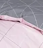 Davos Janine Biber Bettwäsche 2tlg grau rosa 65101-01| Produktbild-Vorschau 3