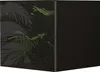 A black cabinet with a tropical plant design on the left side and a solid black side on the right. Podgląd zdjęcia produktu