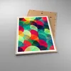 Gerahmtes Poster - Rahmen in heller Eiche - Farben Räder Produktbild-Vorschau 3