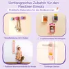 COSTWAY Kinder-Schminktisch mit Hocker, Produktbild-Vorschau 6