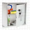 Stříbrná kovová lékařská skříňka 30x30cm Náhled obrázku produktu 7