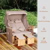 Fauteuil de plage pour 2 personnes avec dossier inclinable, Voir les images du produit 9