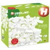 A box of white building blocks with the brand logo and product details visible. Produktbild-Vorschau
