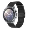 22mm Schwarz Edelstahl Armband mit Maschenstruktur, Produktbild-Vorschau 2