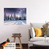 ARTland Poster Tannenwald im Schnee vorm Sternenhimmel Produktbild-Vorschau 5