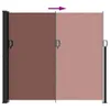 vidaXL Seitenmarkise Ausziehbar Braun 180x600 cm Produktbild-Vorschau 5