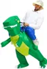 A man wearing an inflatable dinosaur costume and a hat. Náhled obrázku produktu