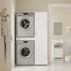 SoBuy Waschmaschinen-Kombi-Schrank BZR231-W in modernem Badezimmer mit Waschmaschine Anteprima dell’immagine prodotto