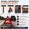 Triangolo di segnalazione rosso, auto StvO 2023 Anteprima dell’immagine prodotto 8