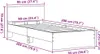 vidaXL Bettrahmen mit Kopfteil Altholz 90 x 200 cm Produktbild-Vorschau 8