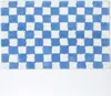 HOMESCAPES Rutschfeste Badematte blau-weiß mit Produktbild-Vorschau 1