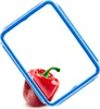 A red bell pepper is partially visible inside a blue plastic container lid. Náhled obrázku produktu