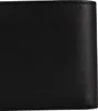 A black leather wallet is shown in a close-up shot. Produktbild-Vorschau
