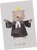 Mr. & Mrs. Panda Postkarte Religionslehrer Herz - Grau Produktbild-Vorschau 1