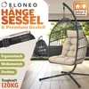 ELONEO Hängesessel mit Gestell, gemütlicher Schaukelstuhl Produktbild-Vorschau 2